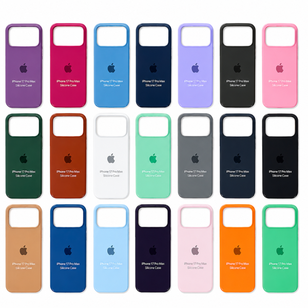 Apple Style Premium Liquid Silicone Case for iPhone (Multiple Models & Colors)