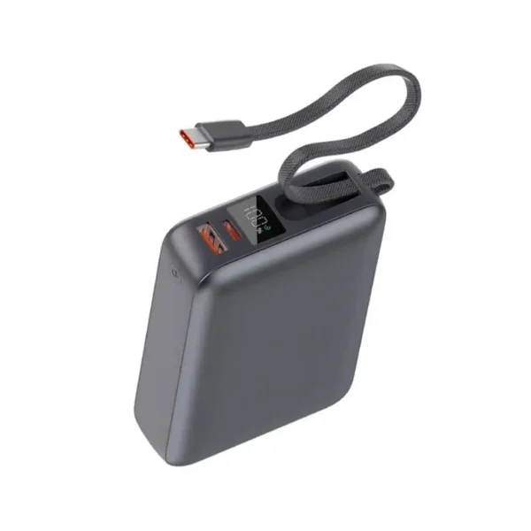QCY PB20A 20000mAh 45W PD Fast Charging Mini Power Bank with Built-in Type C Cable
