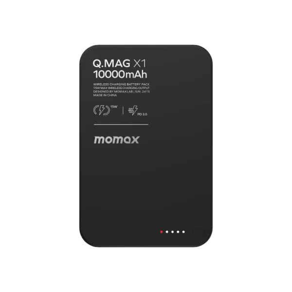 MomaxQ.Mag X1 10000mAh Wireless battery pack (CCC Certified) IP117AE - Titanium