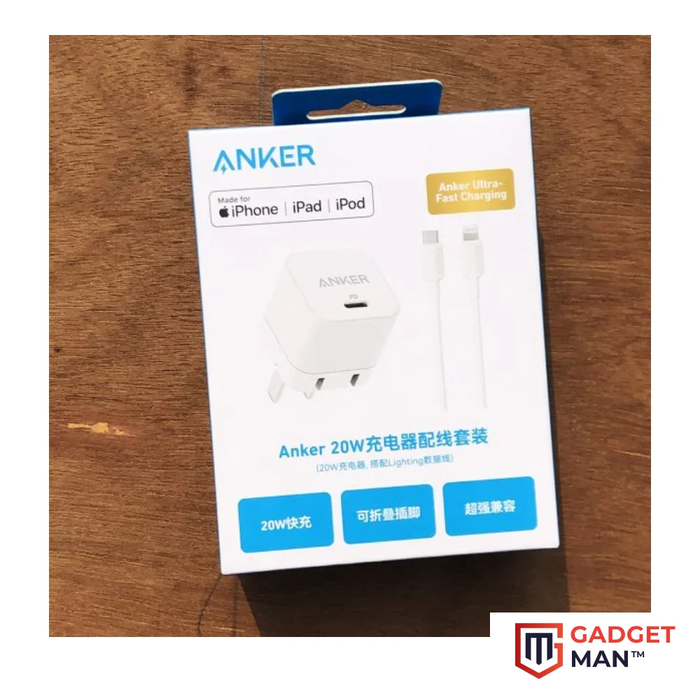 Anker 20W USB-C Adapter with USB-C/Lightning Fast Charging Cable