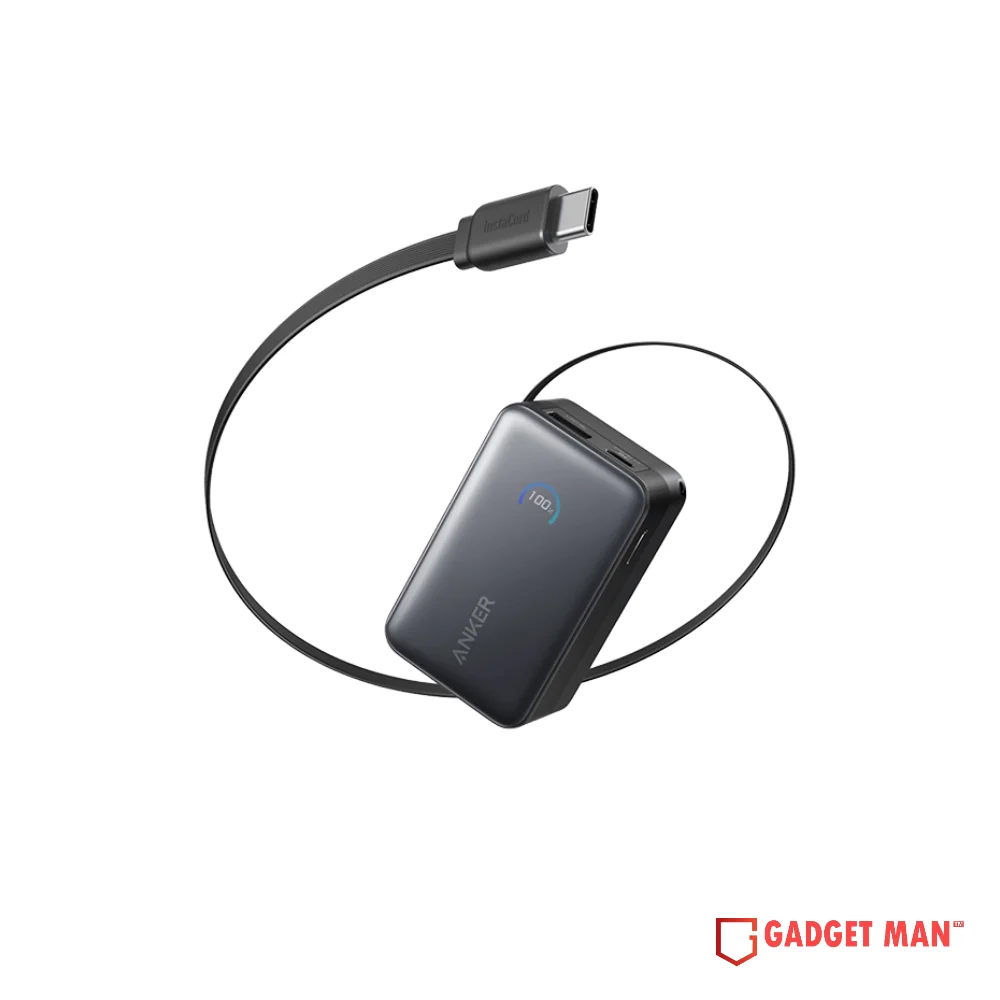 anker-a1638-nano-45w-power-bank-with-built-in-retractable-usb-c-cable-10000mah-gadgetman Anker A1638 Nano 45W Power Bank with Built-In Retractable USB-C Cable - 10000mAh