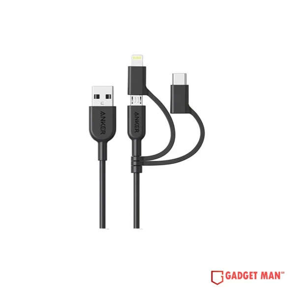 Anker PowerLine II 3-in-1 Cable - 3ft