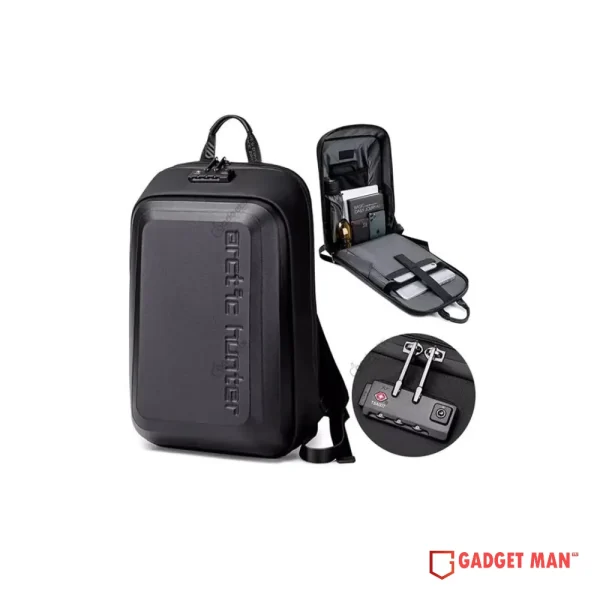 Arctic Hunter B00451 Lock Hard Shell Water Resistant Backpack
