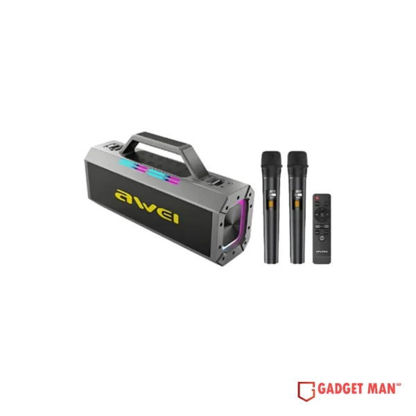 Awei KT8 Karaoke Wireless Speaker With Dual Microphone & Remote