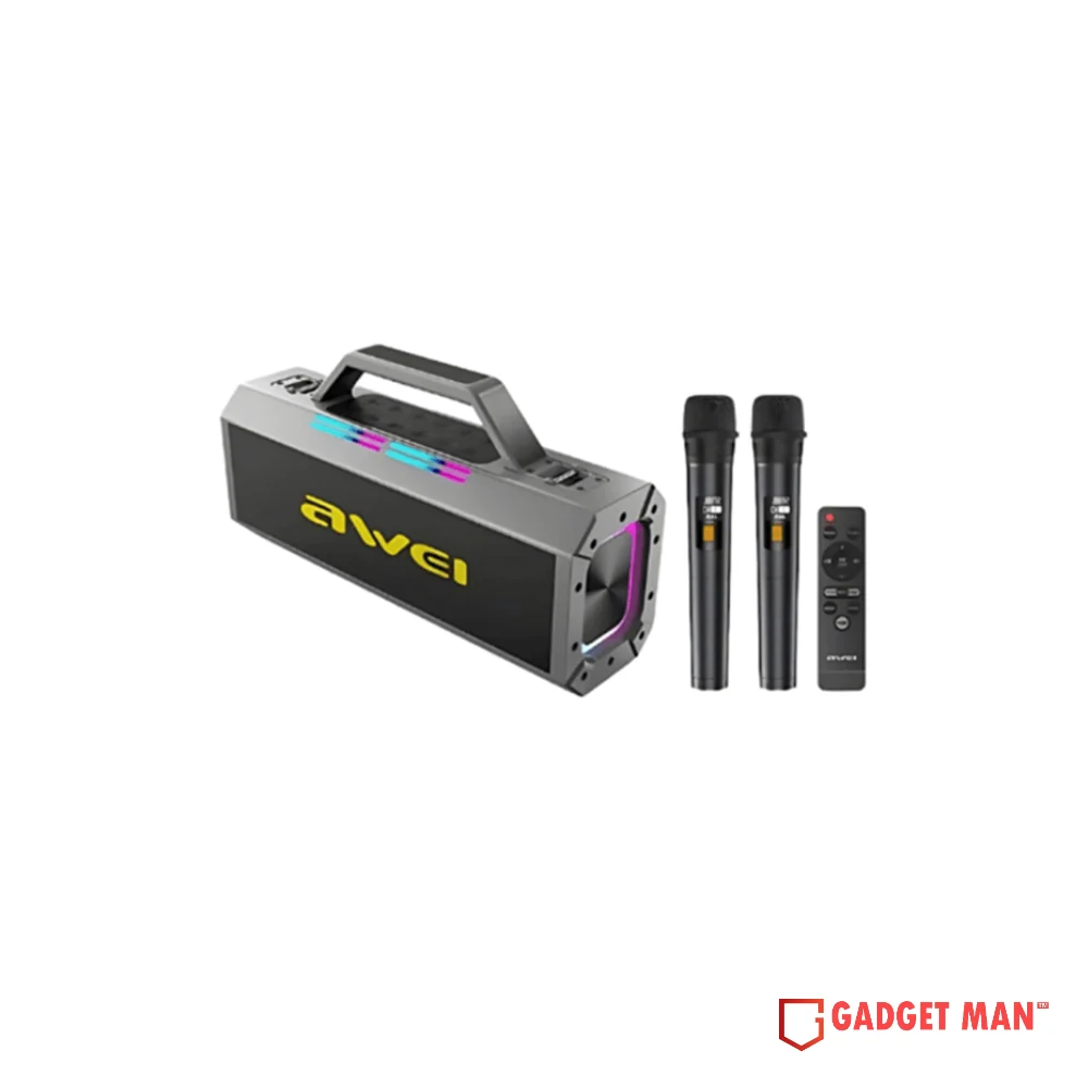 Awei KT8 Karaoke Wireless Speaker With Dual Microphone & Remote