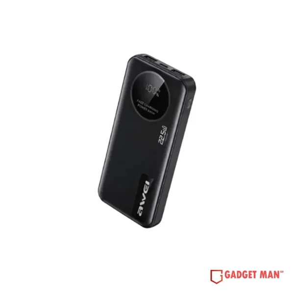 Awei PA-165 22.5W Smart LED Display Fast Charging Powerbank - 10000mAh