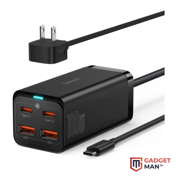 Baseus 65W UK/EU/US GaN5 Pro Fast Charging Adapter With Type-C to Type-C Cable (CCGP150113)