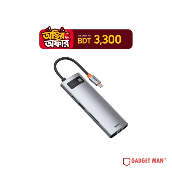 Baseus Metal Gleam Series/ Starjoy 8 in 1 Multifunctional Type-C Hub