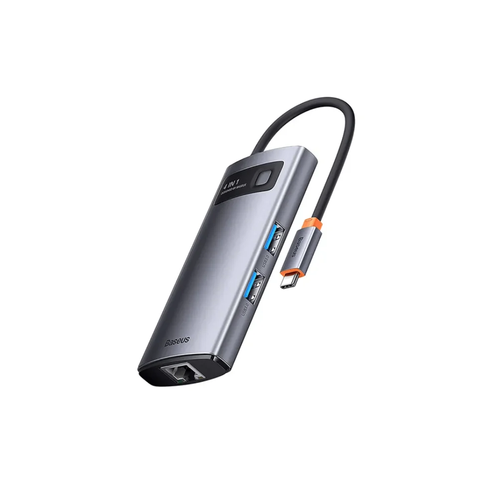 baseus-starjoy-metal-gleam-series-4-in-1-with-ethernet-port-gadgetman Baseus Starjoy Metal Gleam Series 4 in 1 with Ethernet port