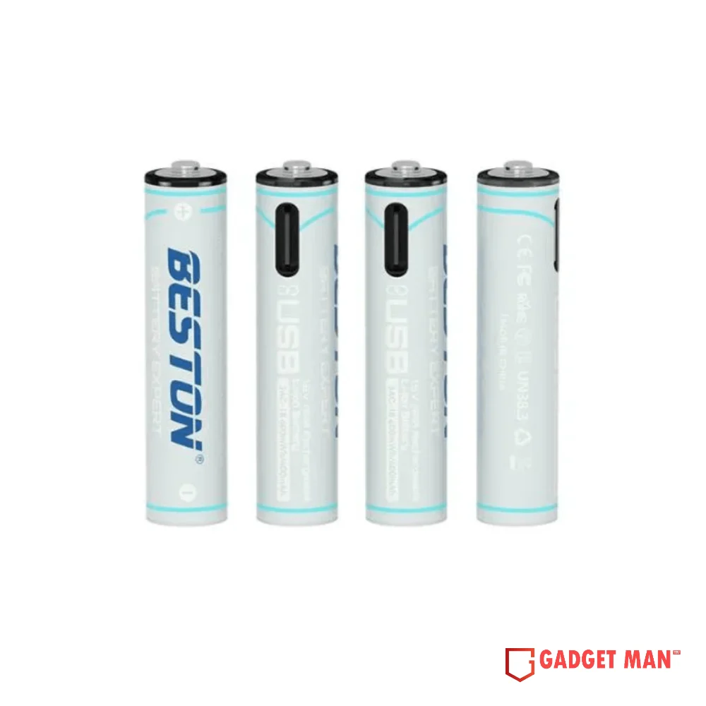Beston AAA 1.5V 4PCS Type-C Port Lithium Rechargeable Battery - 660mAh
