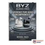 BYZ S623 True Wireless Earphones with Active Noise Cancelling ANC & ENC 28H Playtime