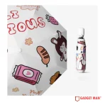 Cartoon Printed 21-inch 8-Rib 3-Fold Umbrella