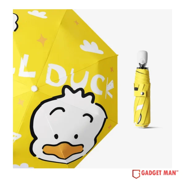 Cartoon Printed 21-inch 8-Rib 3-Fold Umbrella