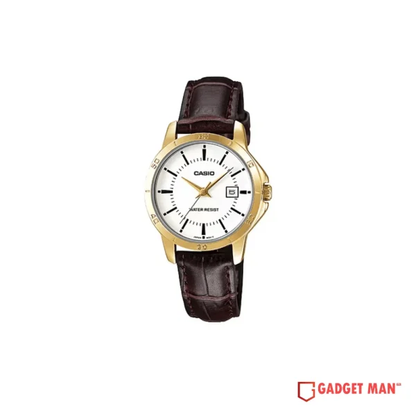 Casio Standard LTP-V004GL-7AUDF Leather Strap Women’s Watch
