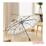 ChromaClarity 23-inch Color-Block Automatic Tri-Fold Umbrella