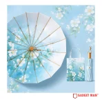 Color Bloom 16-Rib Sun & Rain Umbrella