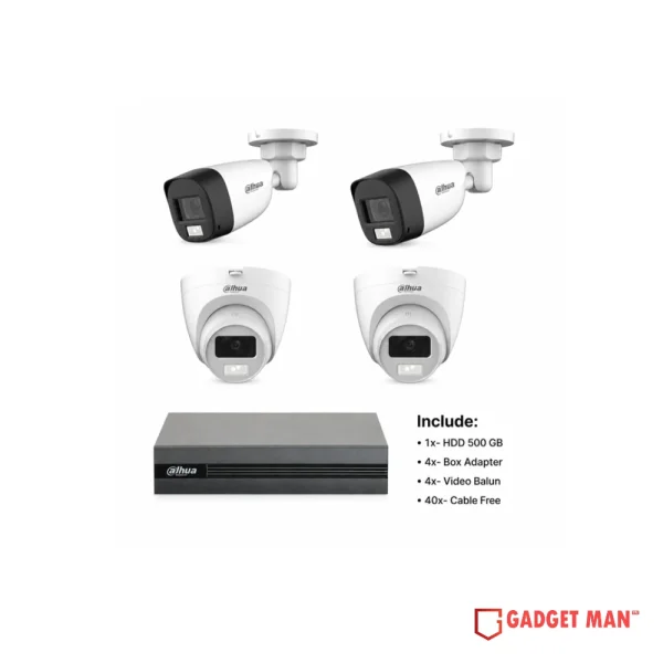 Dahua 5MP 4 Unit Security Package