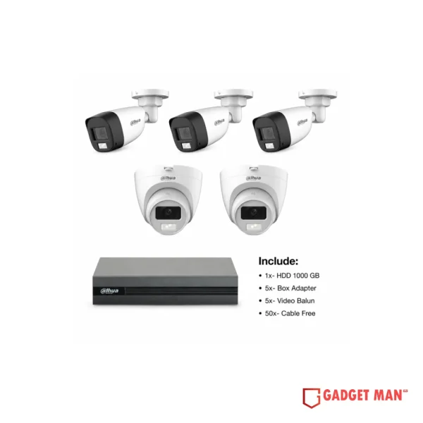 Dahua 5MP 5 Unit Security Package