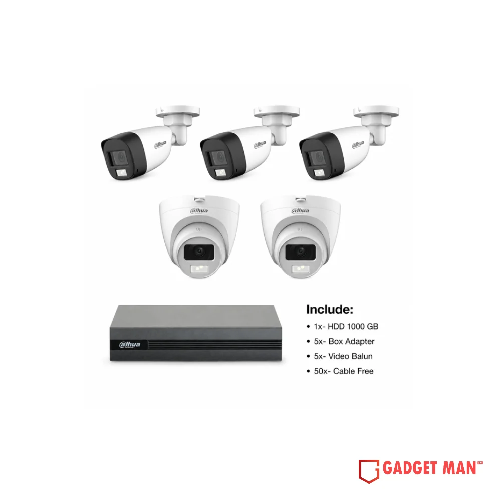 Dahua 5MP 5 Unit Security Package