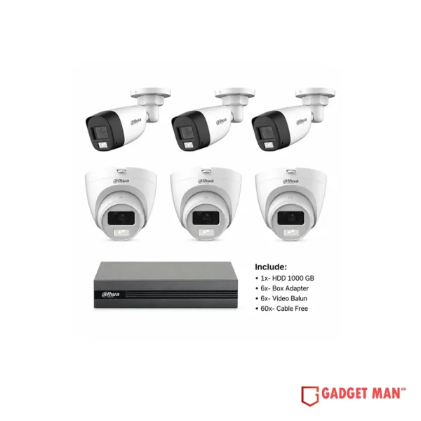 Dahua 5MP 6 Unit Security Package