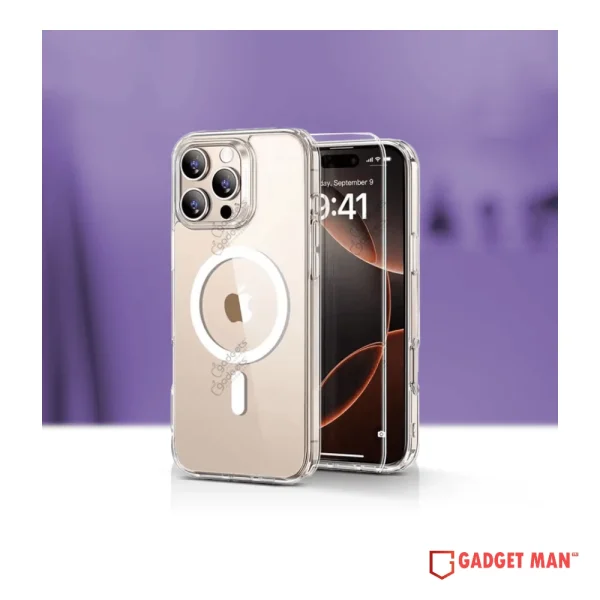 ESR Classic Hybrid HaloLock MagSafe Case & Tempered Glass Screen Protector For iPhone 16 Series