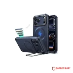 ESR Cyber Tough Case with Stash Stand for iPhone