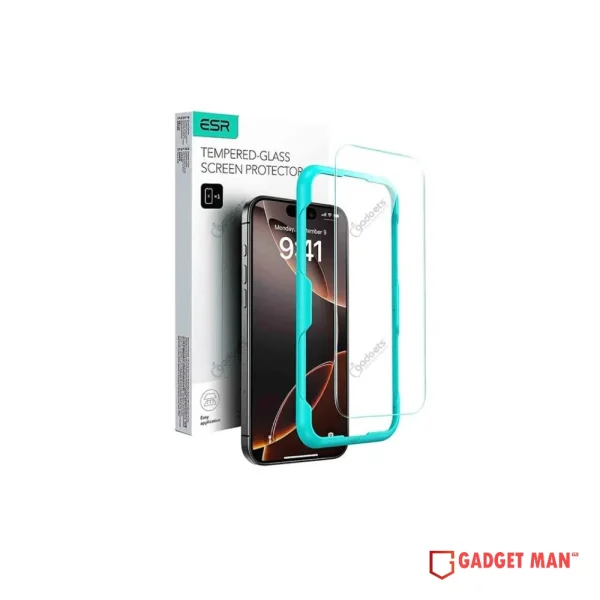 ESR Tempered Glass Protector with Installation box for iPhone 16 Series