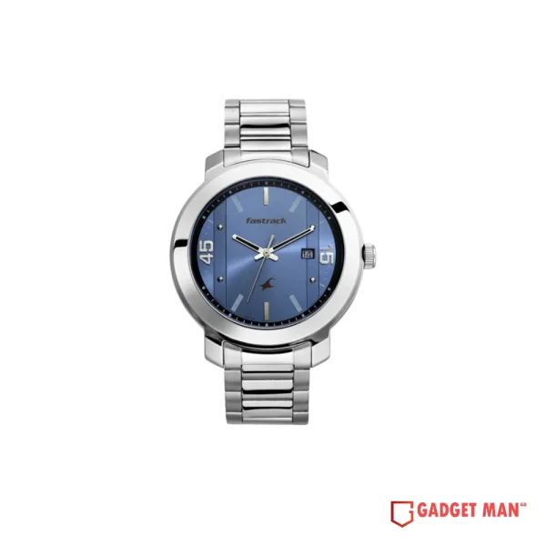 Fastrack Bare Basics 3246SM03 Quartz Date Analog Stainless Steel Strap Men’s Watch