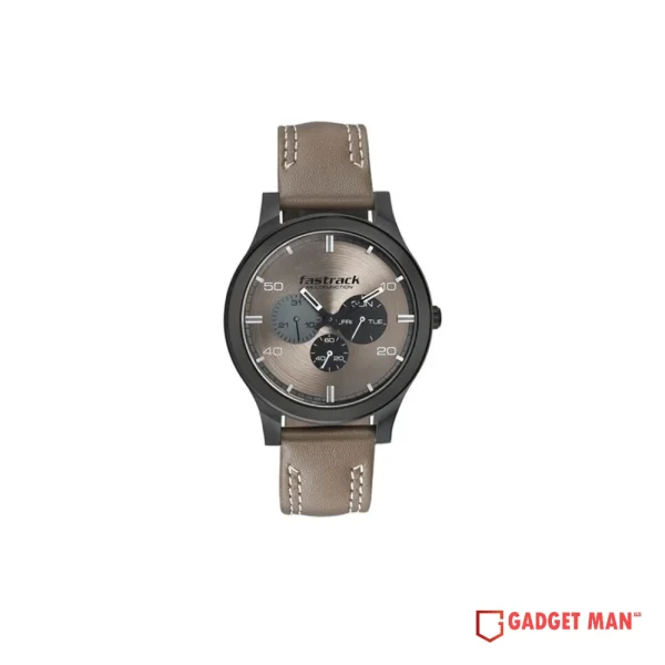 Fastrack Dial It Up 3252NL01 Quartz Multifunction Analog Leather Strap Men’s Watch