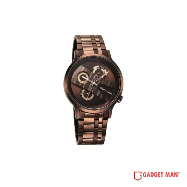 Fastrack Exuberant Quartz 3301QM01 Analog Date Stainless Steel Strap Men's Watch
