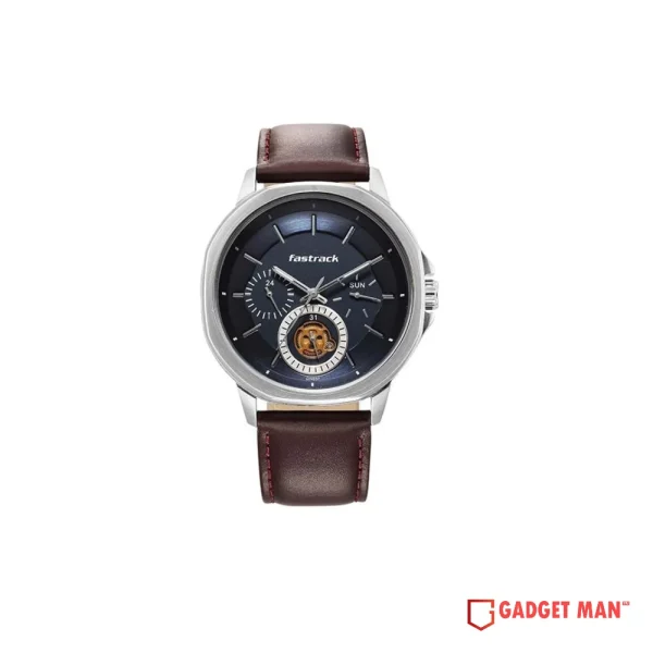 Fastrack Exuberant Quartz 3303SL01 Analog Date Leather Strap Men's Watch