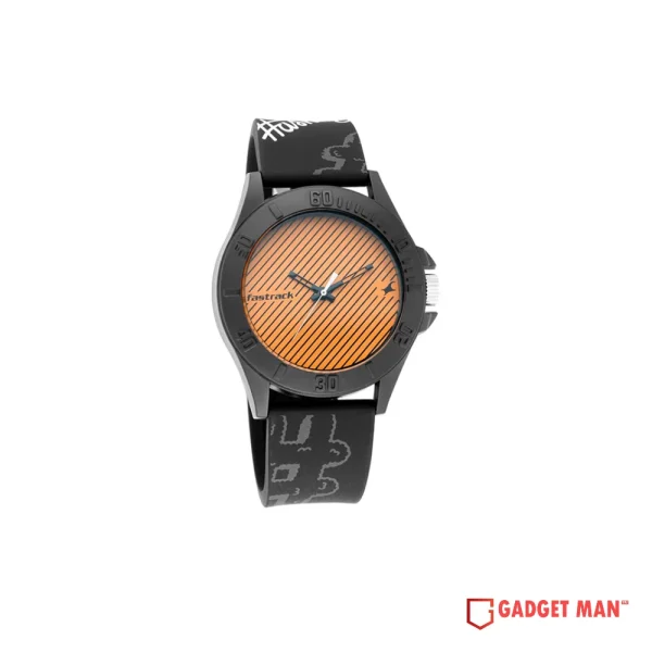 Fastrack Hashtag Quartz 68013PP03 Analog Silicone Strap Unisex Watch