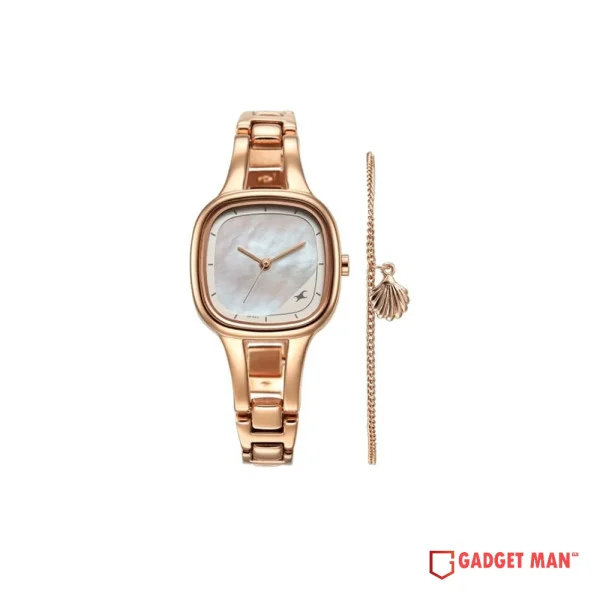 Fastrack Pulse 6147WM01 Quartz Analog Stainless Steel Strap Women's Watch