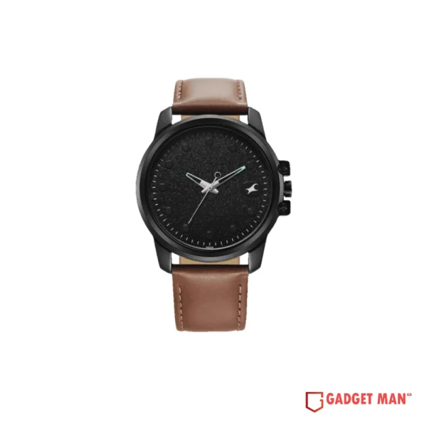 Fastrack Pulse Quartz 3314NL01 Analog Leather Strap Men's Watch