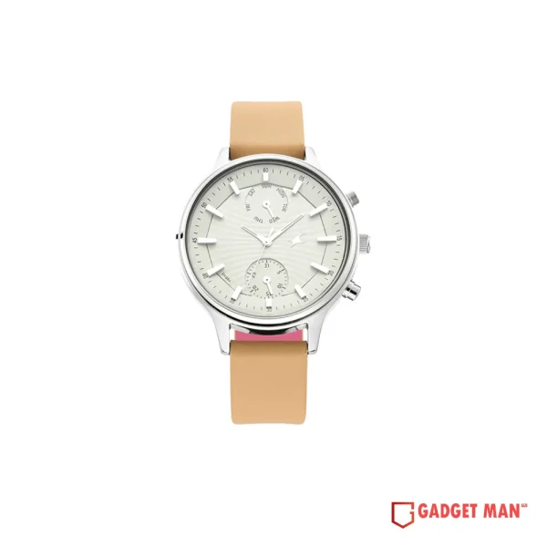 Fastrack Ruffles 6208SL01 Leather Strap Women's Watch