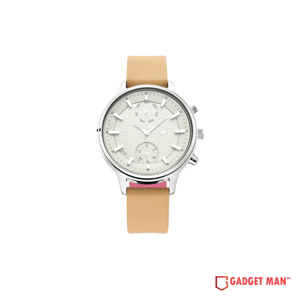 Fastrack Ruffles 6208SL01 Leather Strap Women's Watch