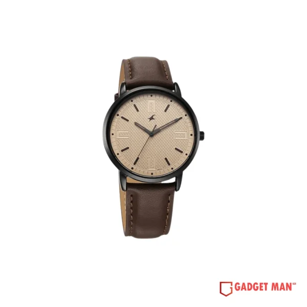 Fastrack Stunners X 38159NL02 Quartz Leather Strap Men’s Watch