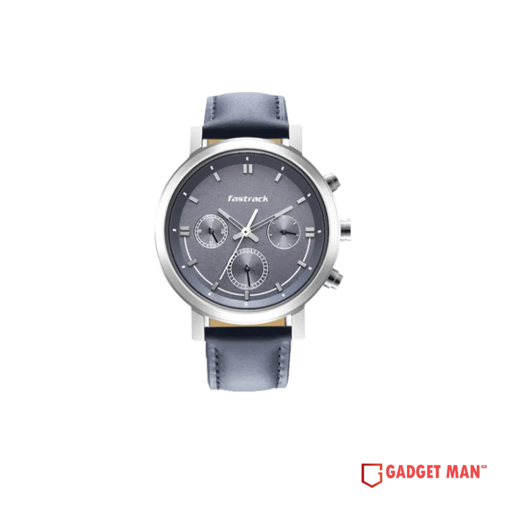 Fastrack Tick Tock 3287SL01 Quartz Day Date Analog Leather Strap Men’s Watch