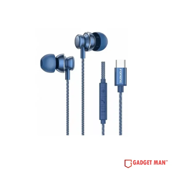 FONENG T67 Type-C In-Ear Heavy Bass Wired Earphone