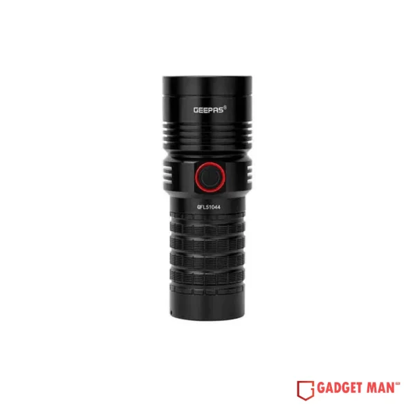 Geepas GFL51044 Rechargeable LED Flashlight with Power Bank
