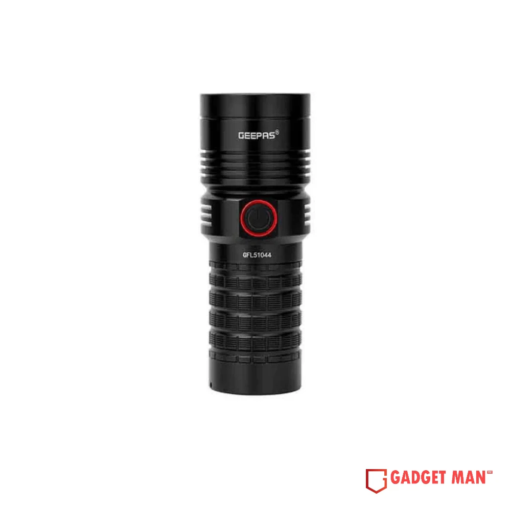 Geepas GFL51044 Rechargeable LED Flashlight with Power Bank