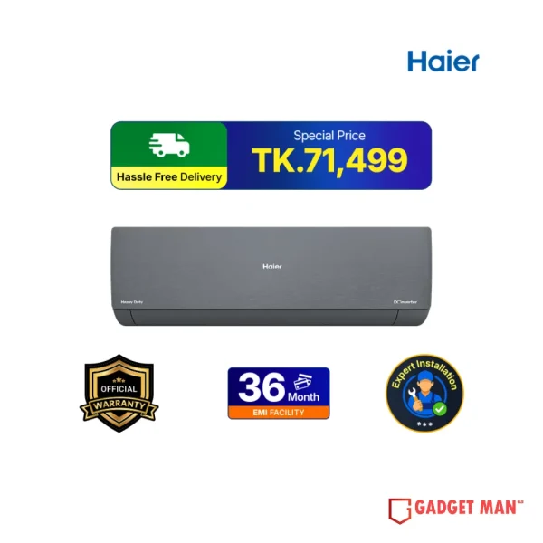 Haier HSU-19 Gravity (INV) (Pro) (X6) Inverter Air Conditioner - 1.6 TON