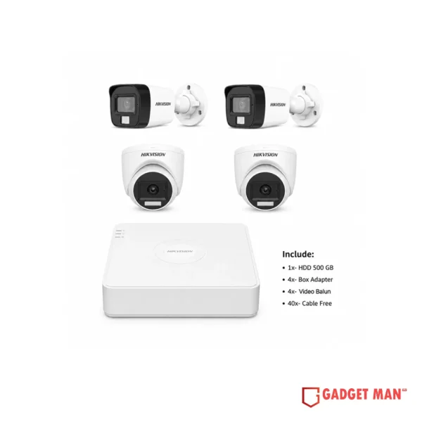 Hikvision 4 Unit Security Package
