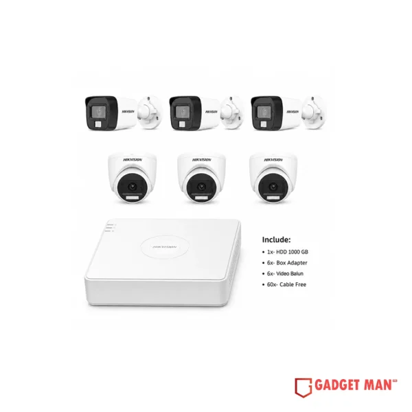 Hikvision 6 Unit Security Package