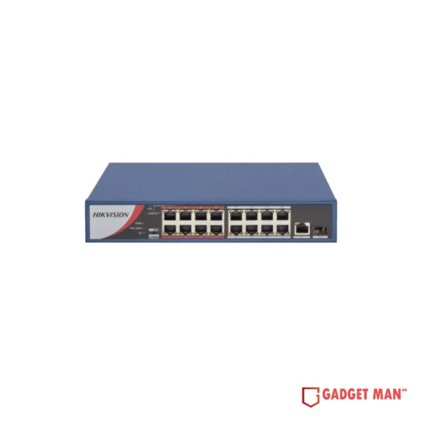 Hikvision DS-3E0318P-E/M 16-Port Fast Ethernet Unmanaged POE Switch