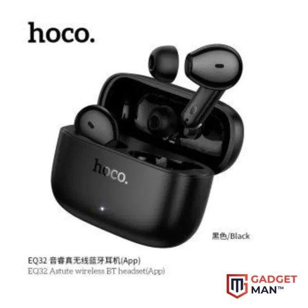 HOCO EQ32 2-In-1 In-Ear/ Semi Ear Wireless Earbuds APP Control & Microphone for Phone Call