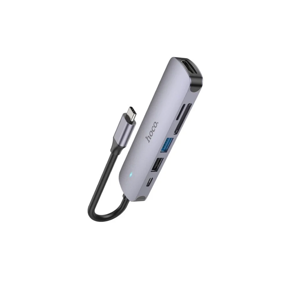 Hoco HB28 6 in 1 USB-C Multifunction Adapter 60W
