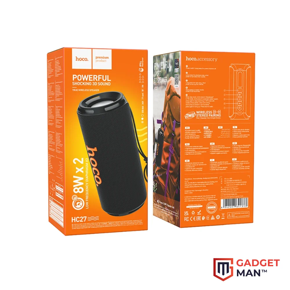 hoco-hc27-wireless-sports-16w-speaker-gadgetman HOCO HC27 Wireless Sports 16W Speaker