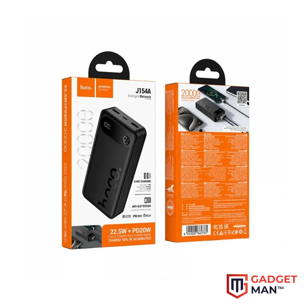 Hoco J154A 20000mAh 22.5W Fast Charging Power Bank