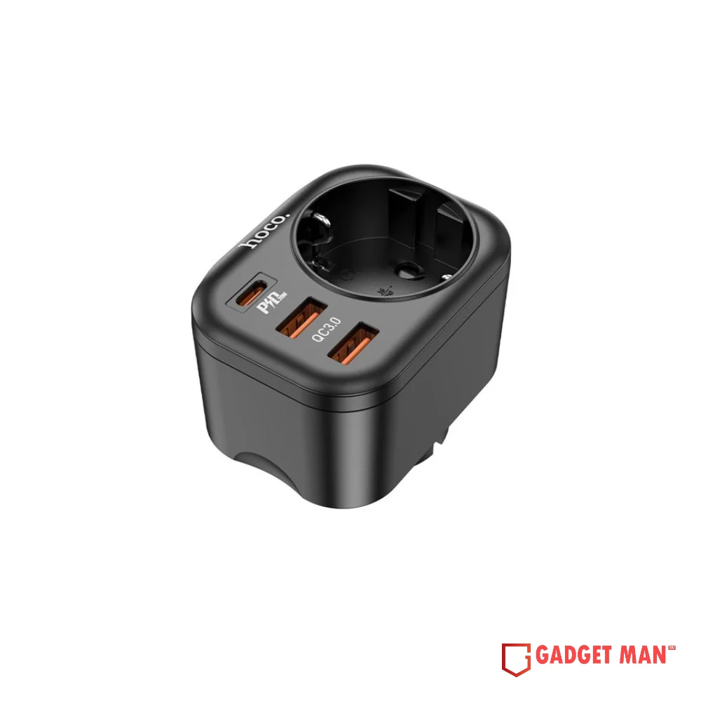 Hoco NS3 3 USB + 1 Bit Multifunctional Safety Socket 4000W